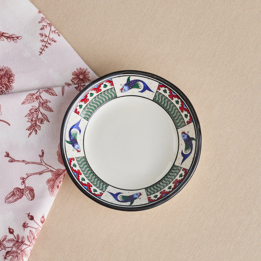Karaca x Ömür Akkor İznik Balık Çerezlik 14 cm