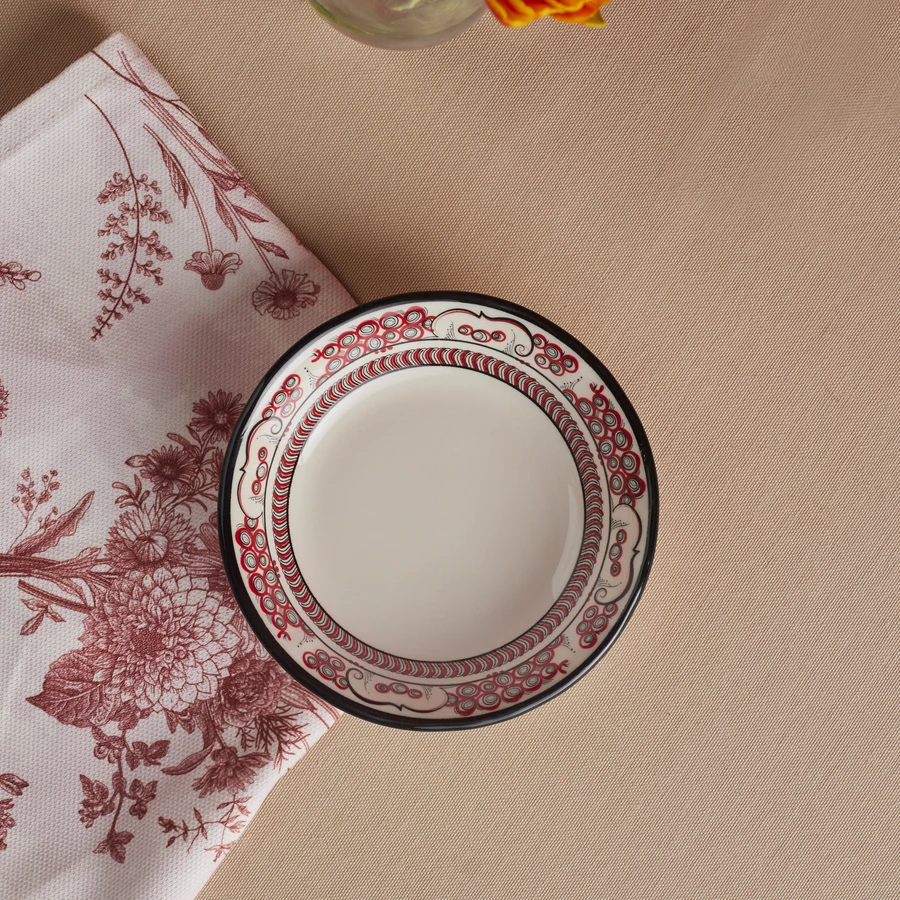 Karaca x Ömür Akkor İznik Lal Çerezlik 14 cm