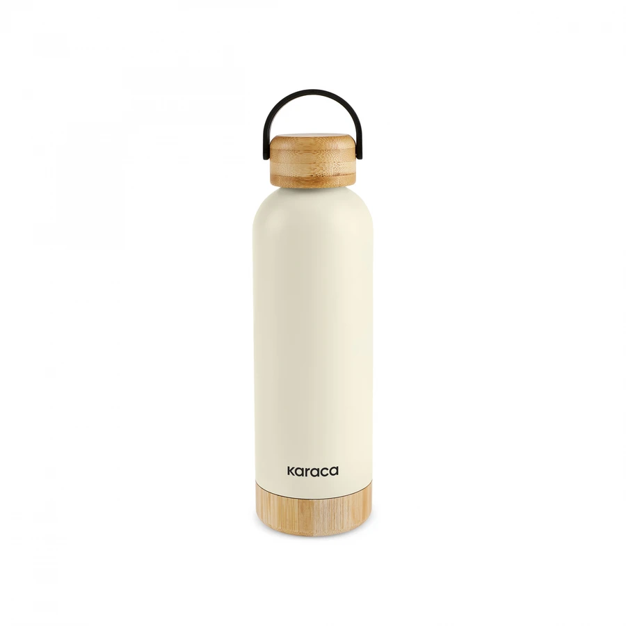 Karaca Woody Çelik Sızdırmaz Termos 500 ml Krem