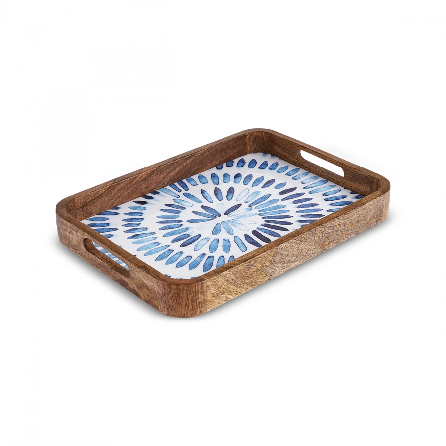 Karaca Mango Marin Tepsi Mavi 35x25x4 cm