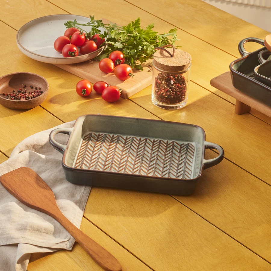 Karaca Culina Reaktif Fırın Kabı Gri 31 cm