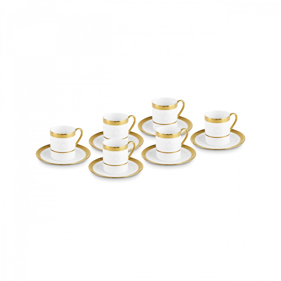 Karaca Royal Bone Victoria 6 Kişilik Kahve Fincanı 90 Ml