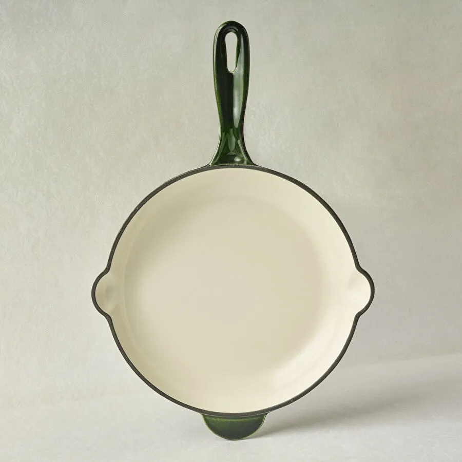 Karaca Heritage Demir Döküm Emayeli Tava Yeşil 26 cm