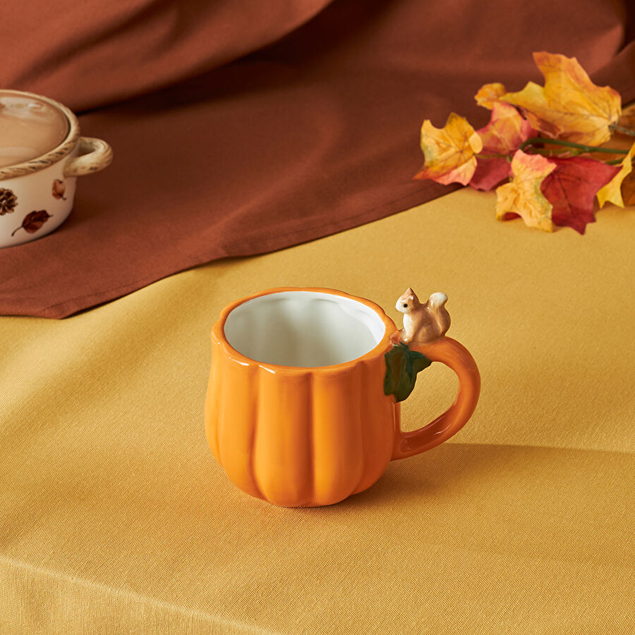 Karaca Cozy Bal Kabağı Sincap Kupa 320 ml