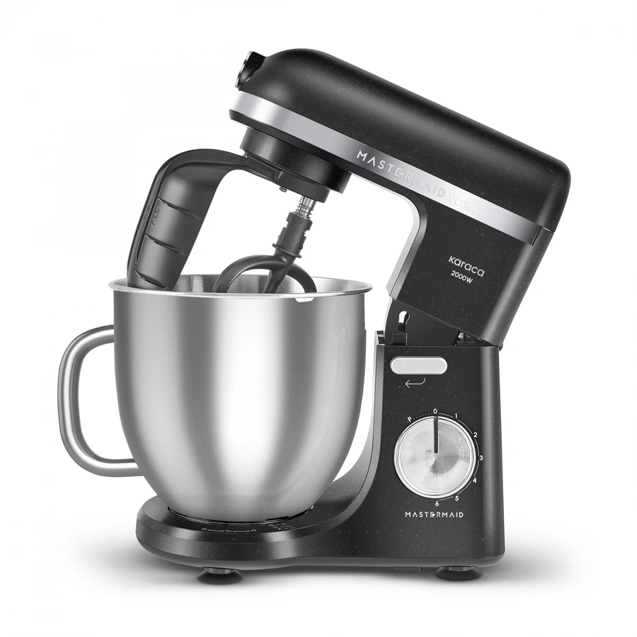 Karaca Mastermaid Chef Ultra M2000W Hamur Yoğurma Makinesi Shiny Black 7L