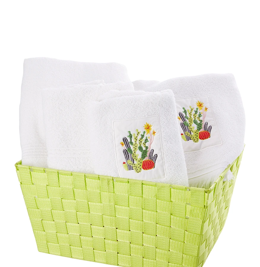Karaca Home Tropic Yeşil Sepetli Hamam Set
