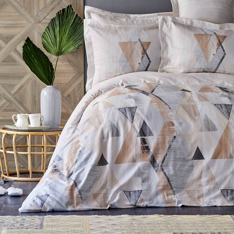 Karaca Home Arles Mavi Saten King Size Nevresim Takımı Fitted
