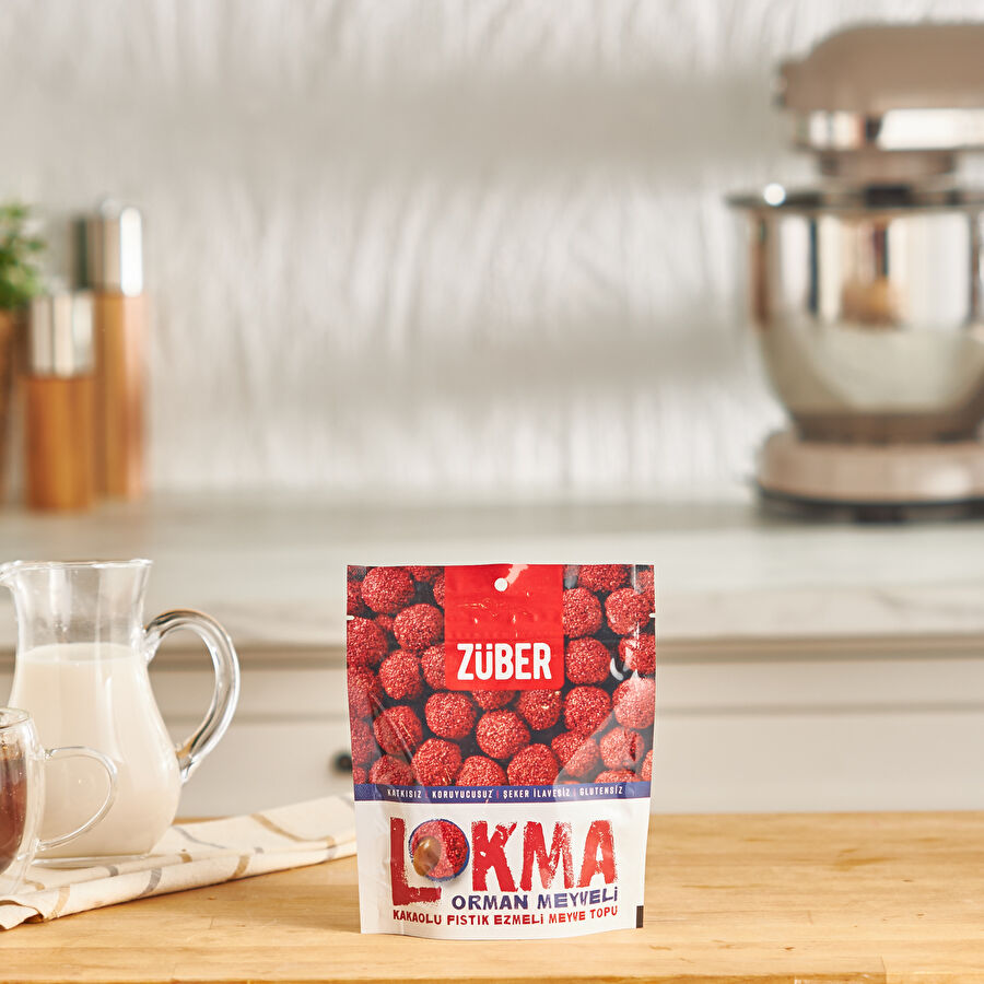 Züber Lokma Orman Meyveli Kaka Fıstık Ezmesi Meyve Top 96g
