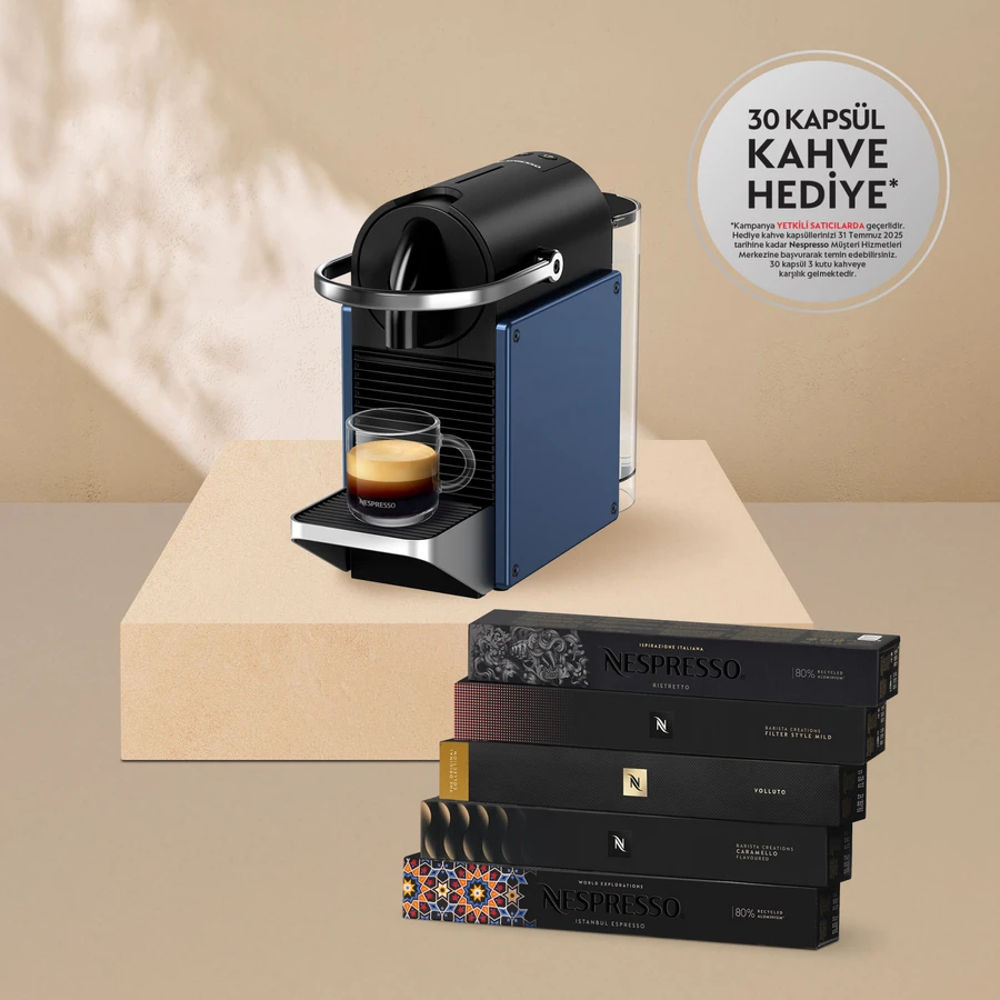 Nespresso D62 Pixie Mavi Kahve Makinesi