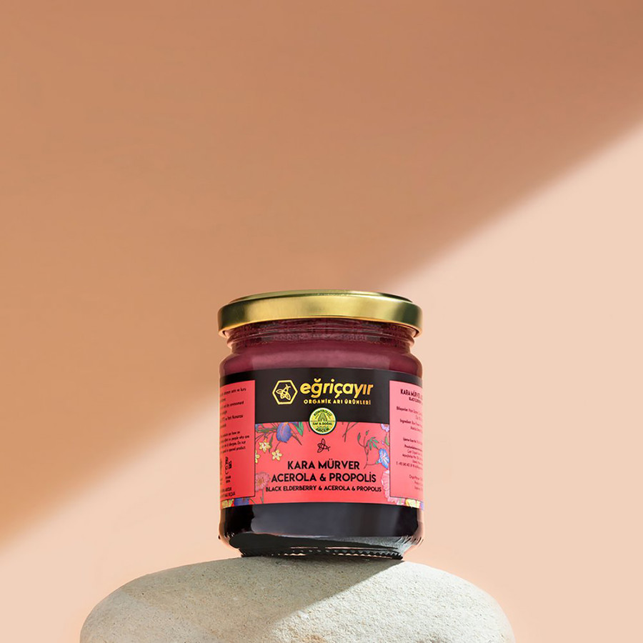 Eğriçayır Kara Mürver Acerola Propolis ve Ham Bal Karışımı