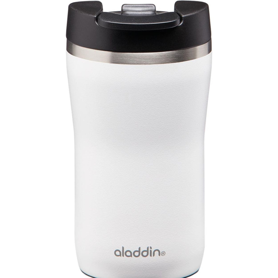 Aladdin Cafe Thermavac Leak-Lock Beyaz Paslanmaz Çelik El Termosu Kupa 0.25 Lt