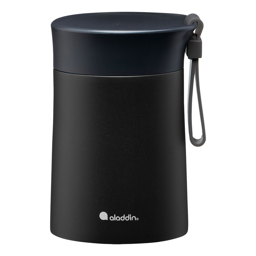 Aladdin Bistro S.Steel Food Jar Lava Black 0.4 Litre