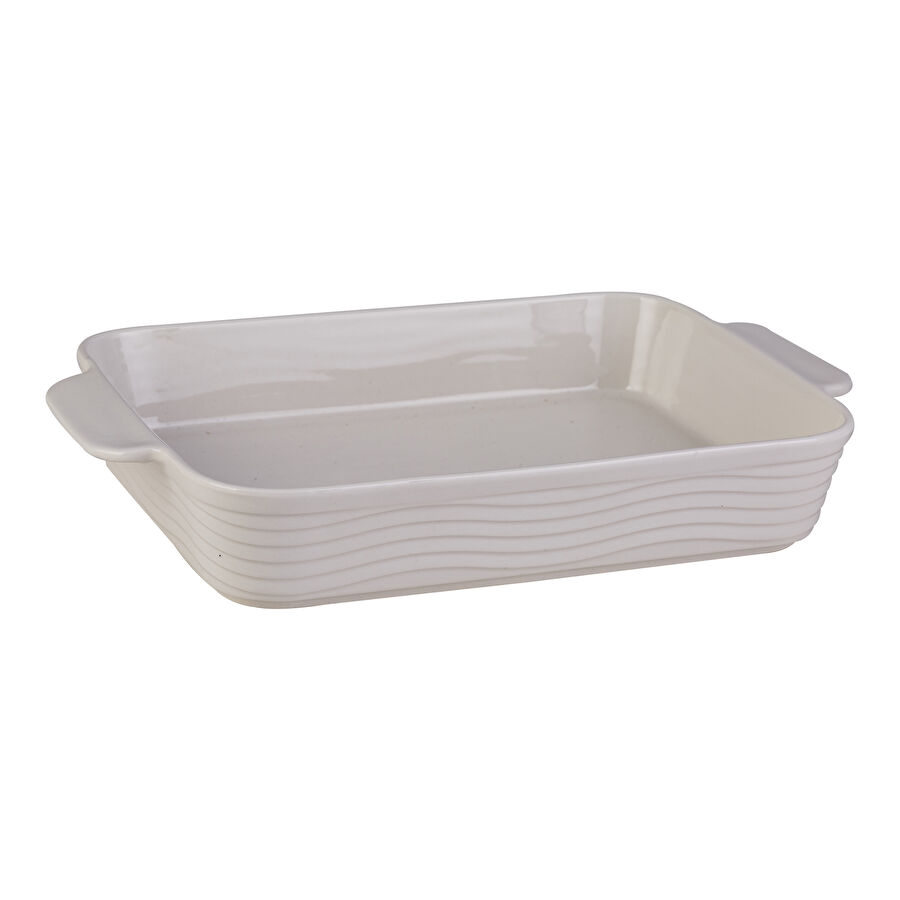 Karaca Aramıs 25 cm White Dikdörtgen Fırın Kabı