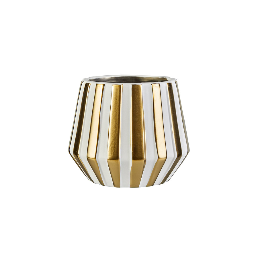 Karaca Nature White Gold Vazo 12x12x10 Cm