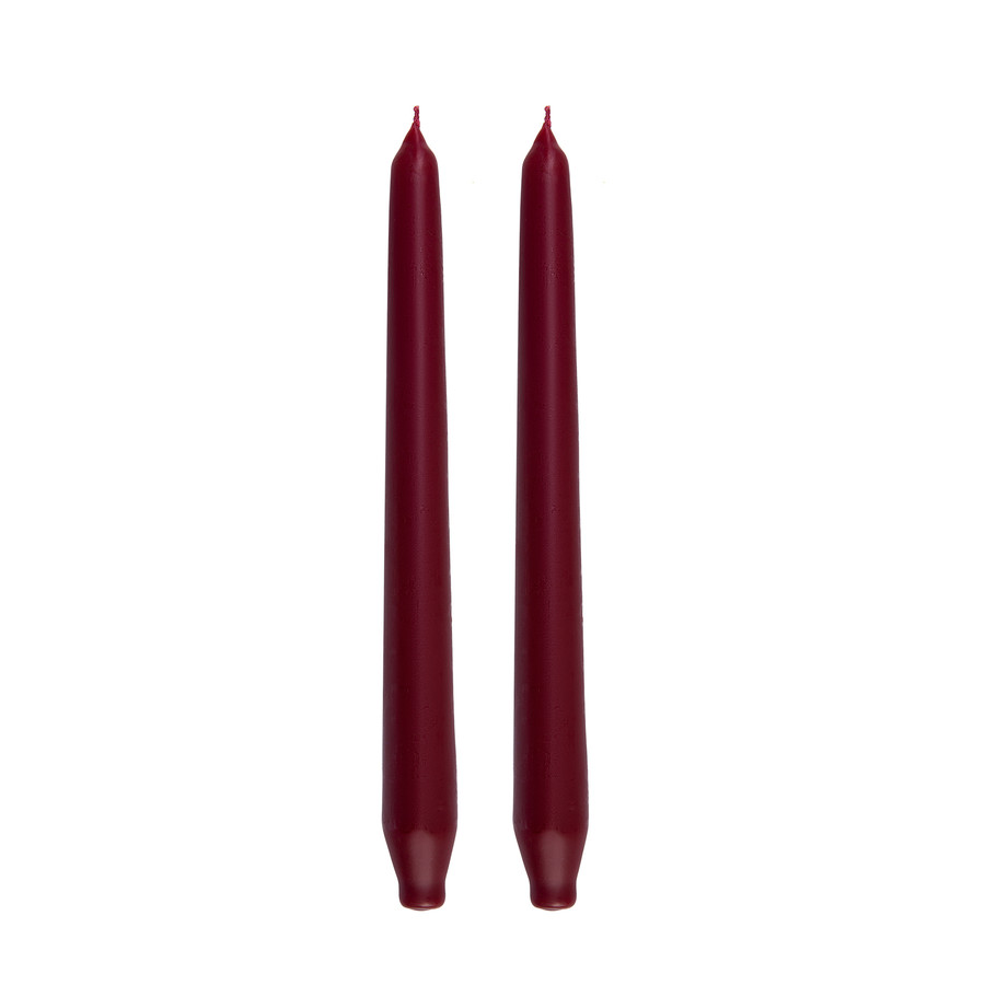 Karaca Home 2li Şamdan Mum Bordo 24 cm