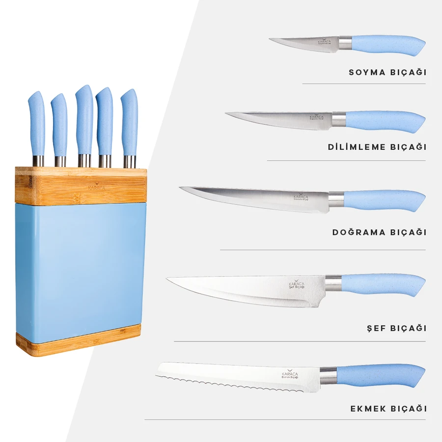 Karaca Nordic Blue Bıçak Seti