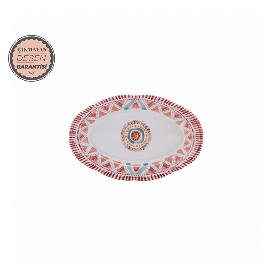 KARACA VENDA RED KAYIK TABAK 22 CM