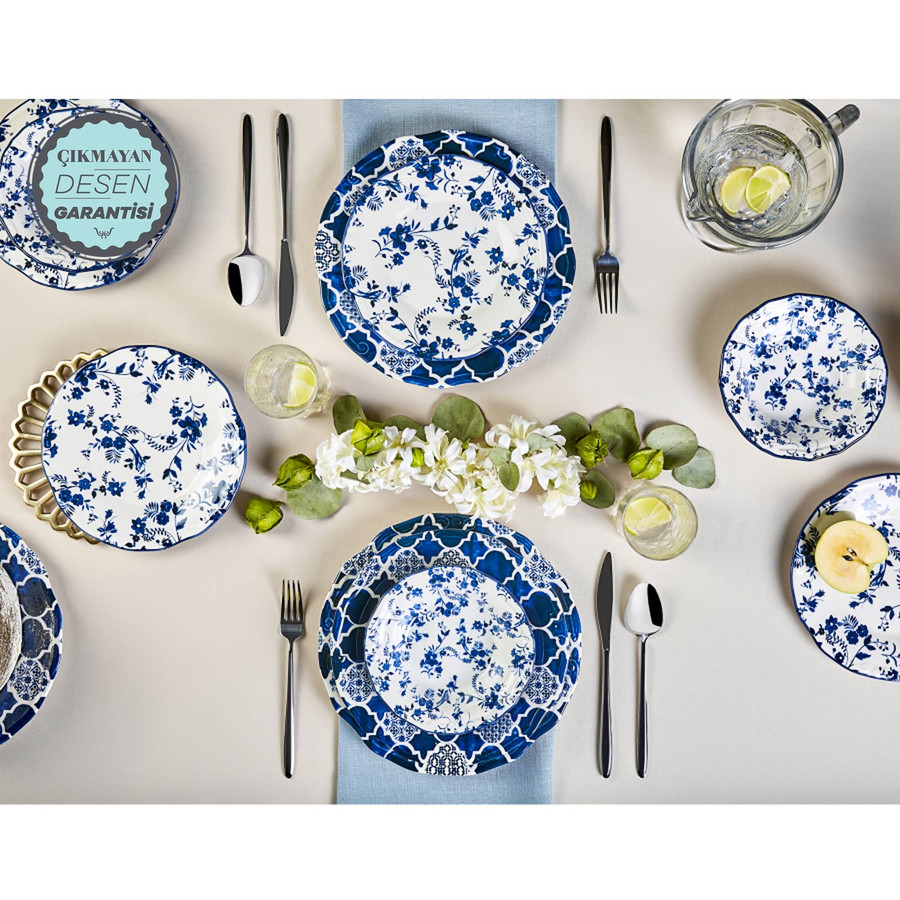 Karaca Deep Blue 24 Parça 6 Kişilik Yemek Takımı
