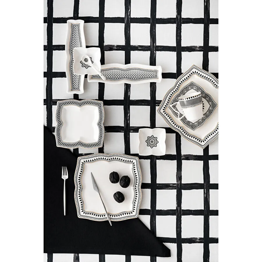 Karaca Globe 32 Parça 6 Kişilik Kahvaltı Kahvaltı/Servis Takımı Kare