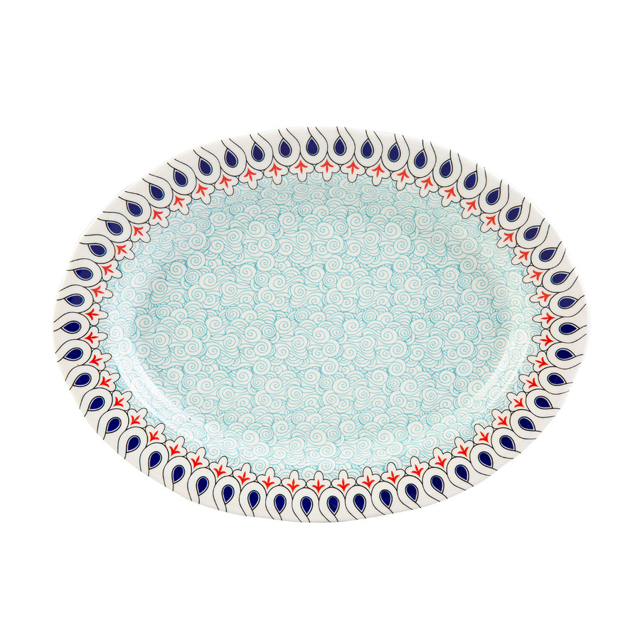 Karaca Mai Selçuklu Serisi Oval Tabak 31 cm