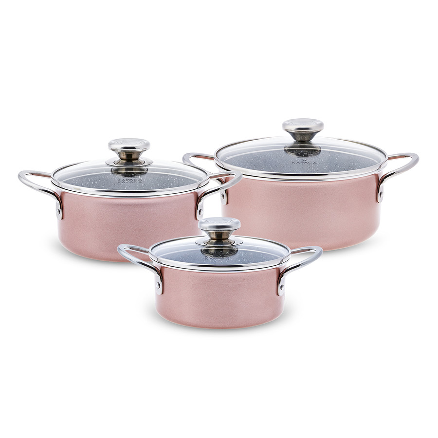 Karaca Biogranit 6 Parça Midi Set Rose