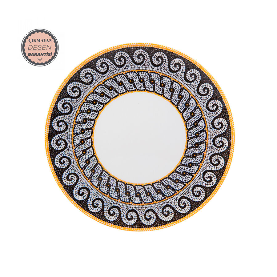 Karaca Zeugma Servis Tabağı Beyaz 25 cm 