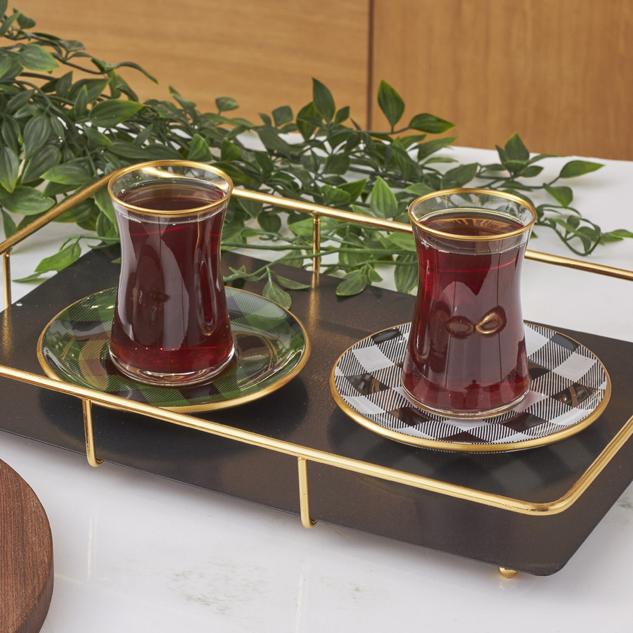Karaca Ekose 6 Kişilik Çay Seti