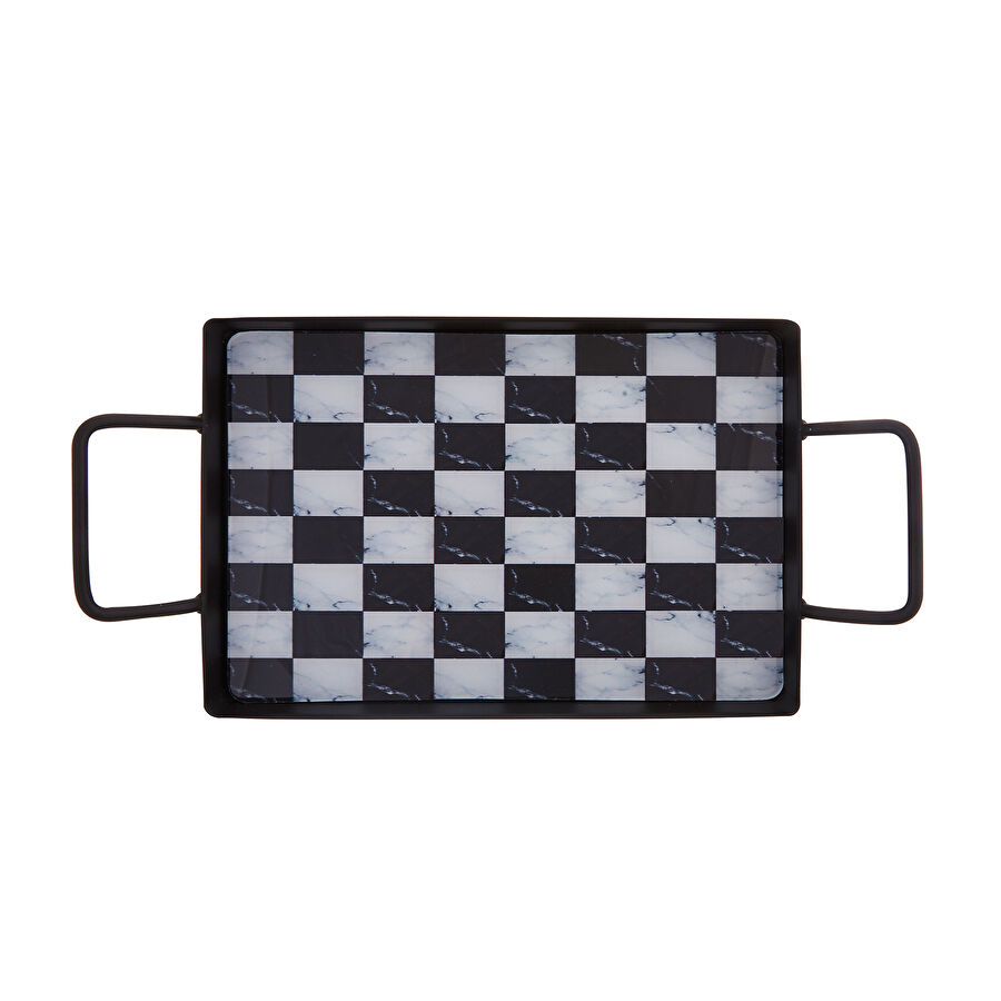 KARACA SATRANÇ SİYAH TEPSİ