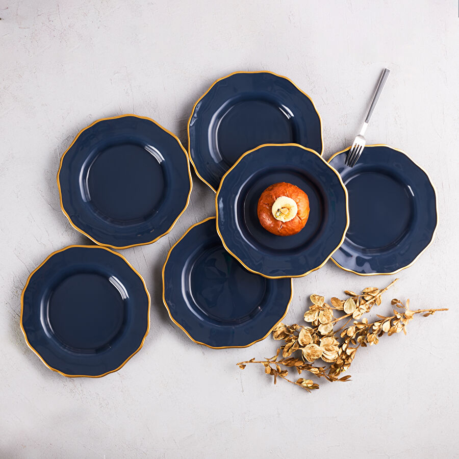 Karaca Empire Antrasit 6lı Pasta Takımı