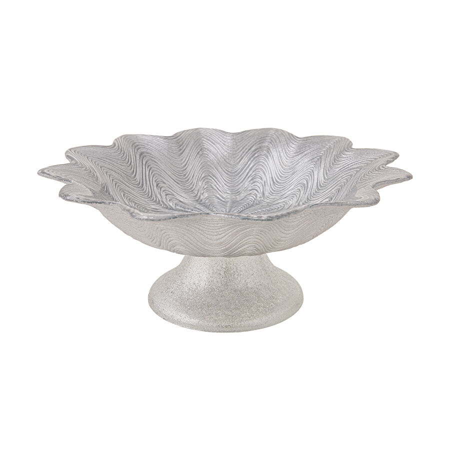 Karaca Mimoza Ayaklı Lokumluk Gümüş 22cm