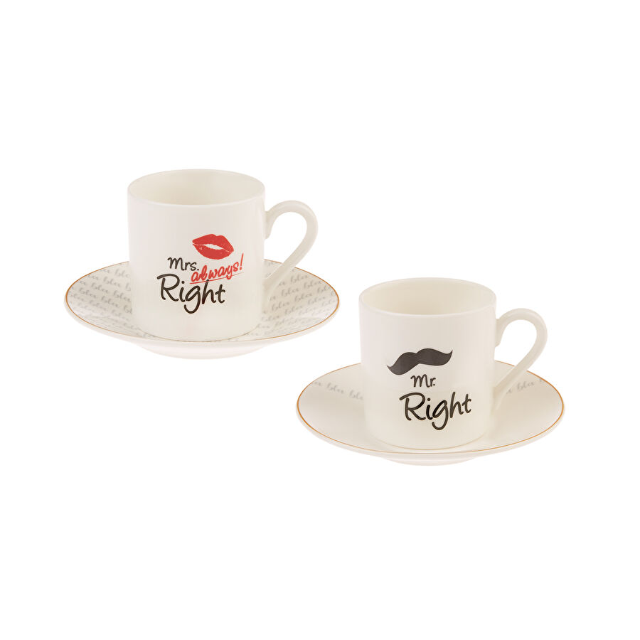 Karaca Match 2 Kişilik Kahve Fincanı Takımı 80 ml