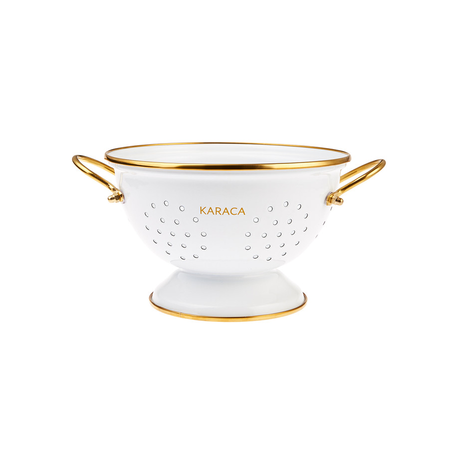 Karaca Retro Beyaz Süzgeç 22cm