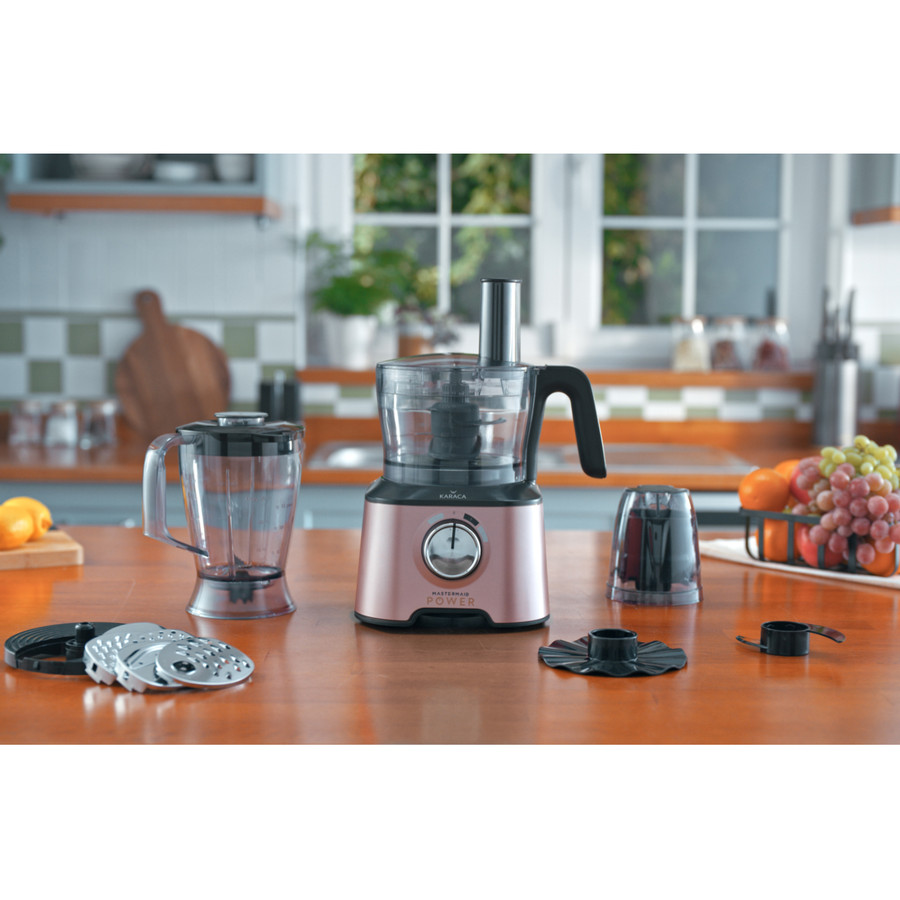 Karaca Mastermaid Power Multifunctional 10 in 1 Rosegold Gıda Hazırlama Seti 2000w