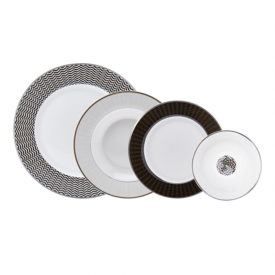 Karaca Debbie 24 Parça 6 Kişilik Porselen Yemek Takımı