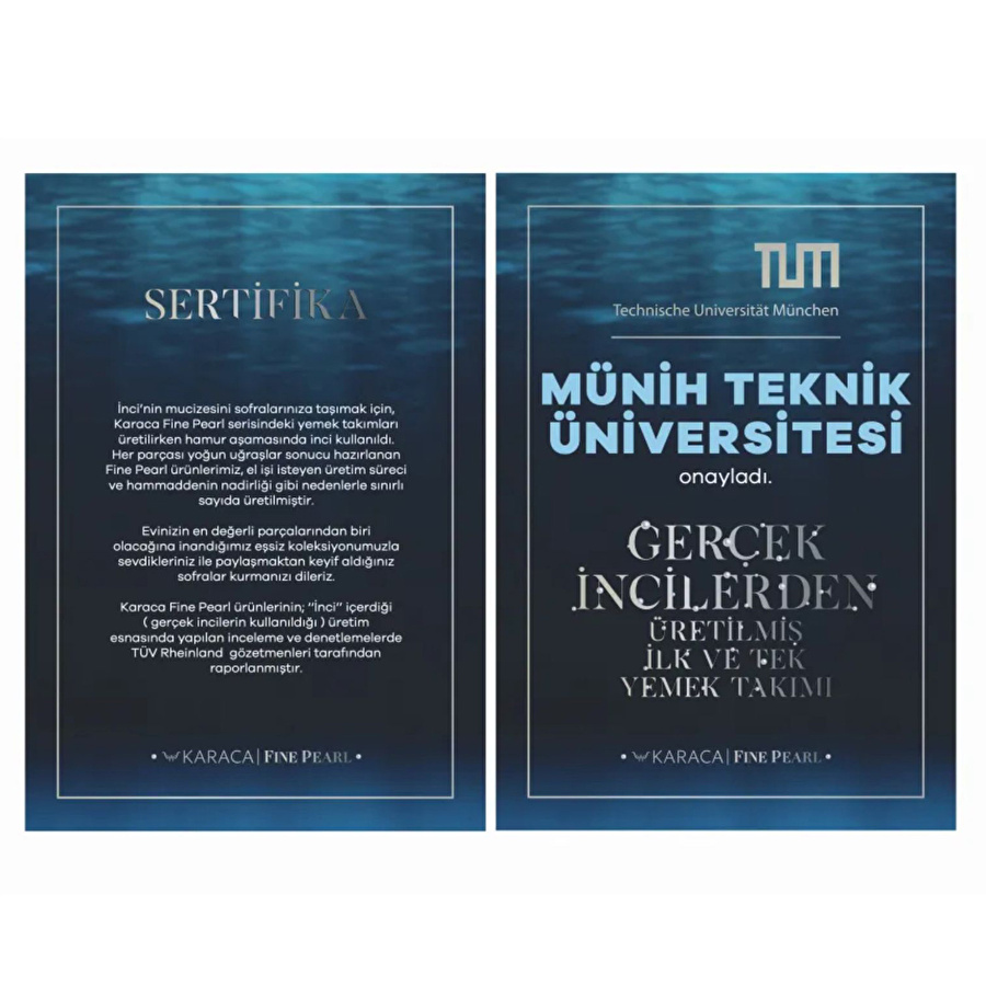 Karaca Fine Pearl Lyria 26 Parça 6 Kişilik Kahvaltı/Servis Takımı Kare