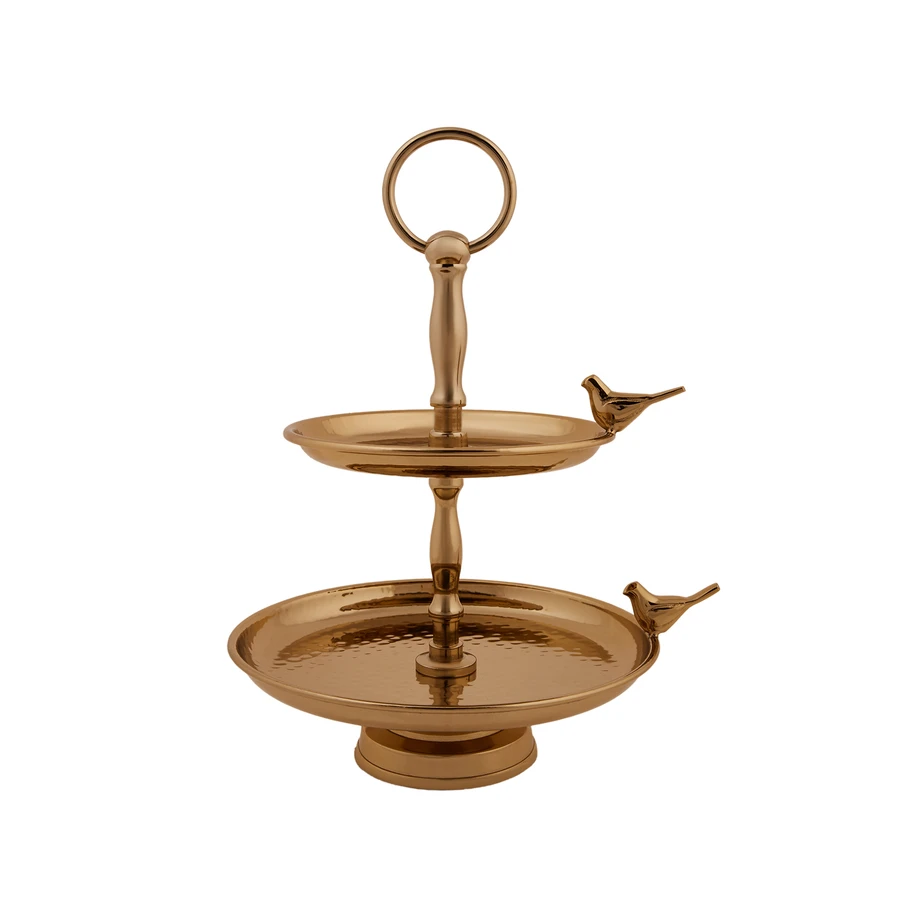 Karaca Birdy Gold 2 Katlı İkramlık