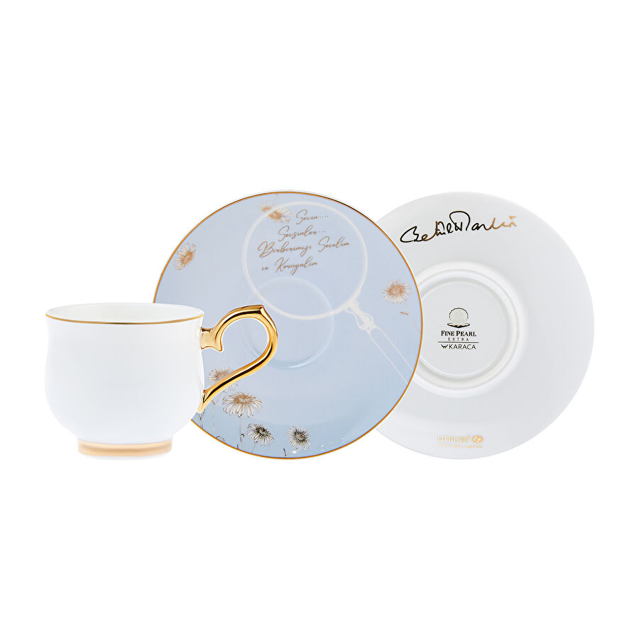 Karaca Unicef Betül Mardin Haldun Dormen 2 Kişilik Kahve Fincan Takımı 90 ml
