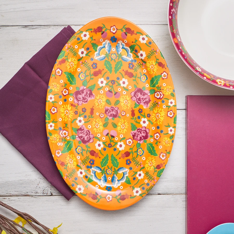 Karaca Flores Kayık Tabak 30 cm