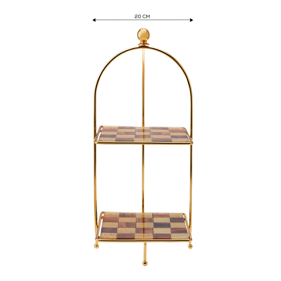 Karaca Check Kare Katlı Kurabiyelik 20 cm