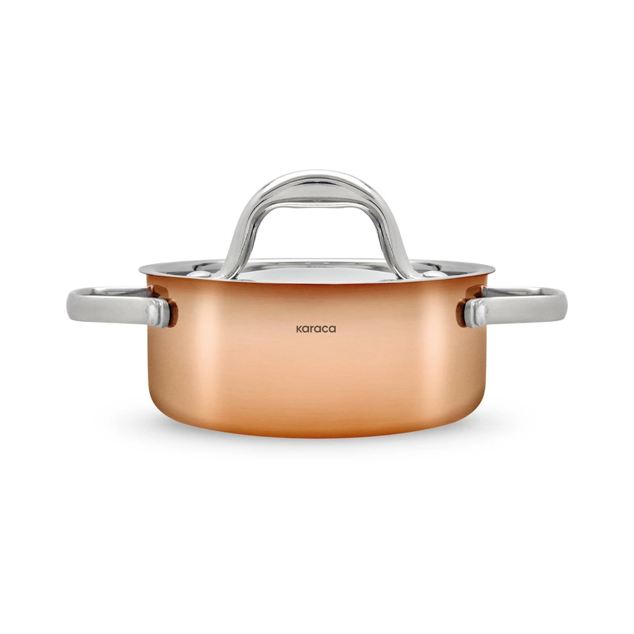 Karaca 3Ply PowerSteel 316+ Çelik Copper Mini Tencere 10 cm