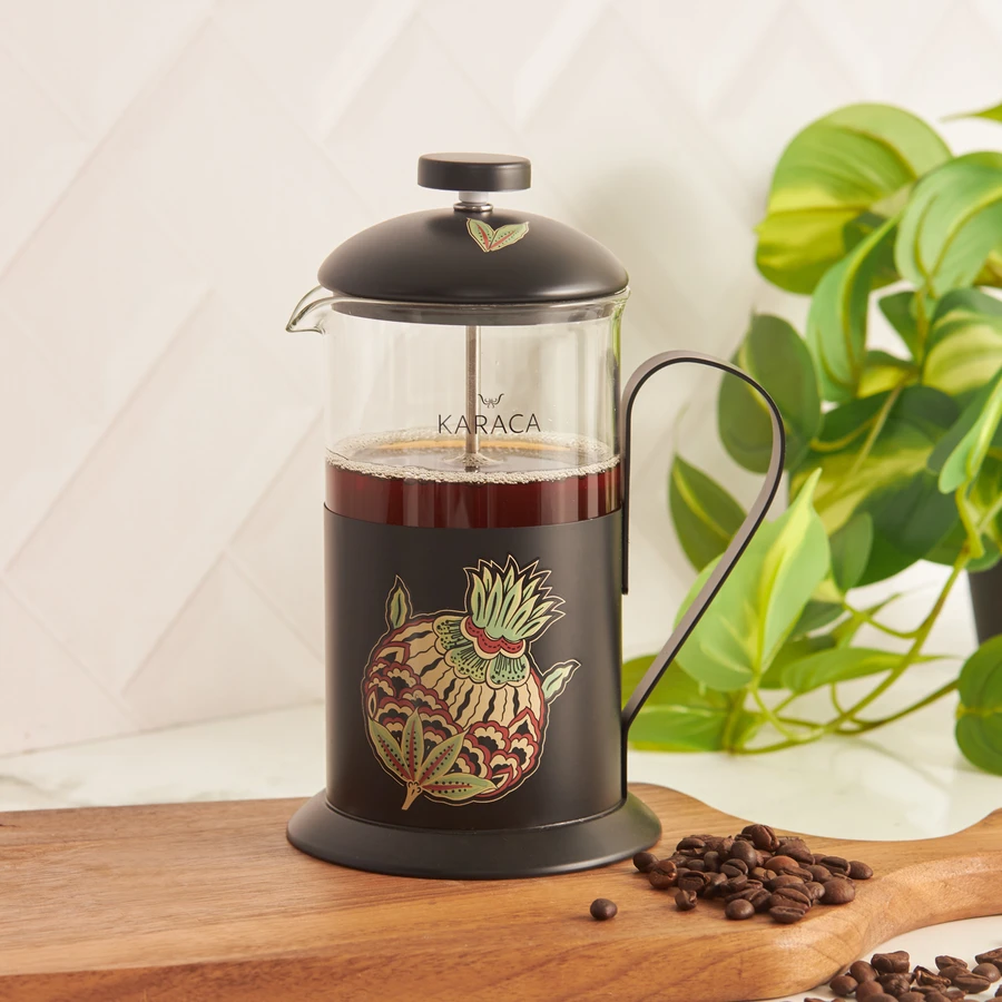 Karaca İznik Nar Borosilikat Cam Frenchpress 600 ml