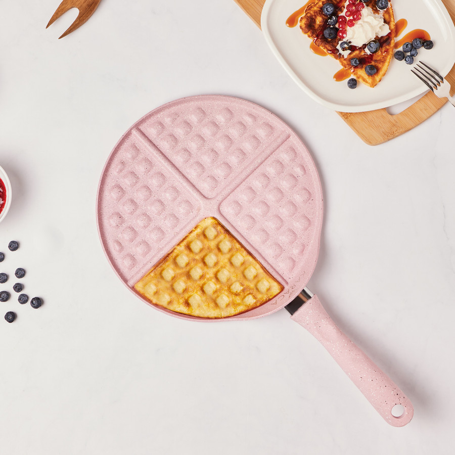 Karaca Biogranit Mutfaksever Waffle Tavası Pink 26cm