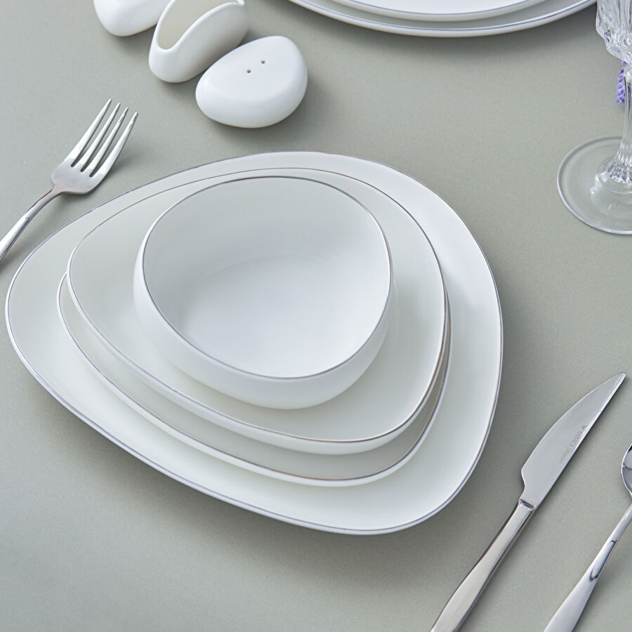 Karaca Streamline Tribe 59 Parça 12 Kişilik Porselen Yemek Takımı