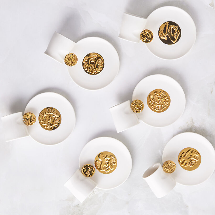 Karaca x Arslantepe 6 Kişilik Kahve Fincan Takımı 75 ml