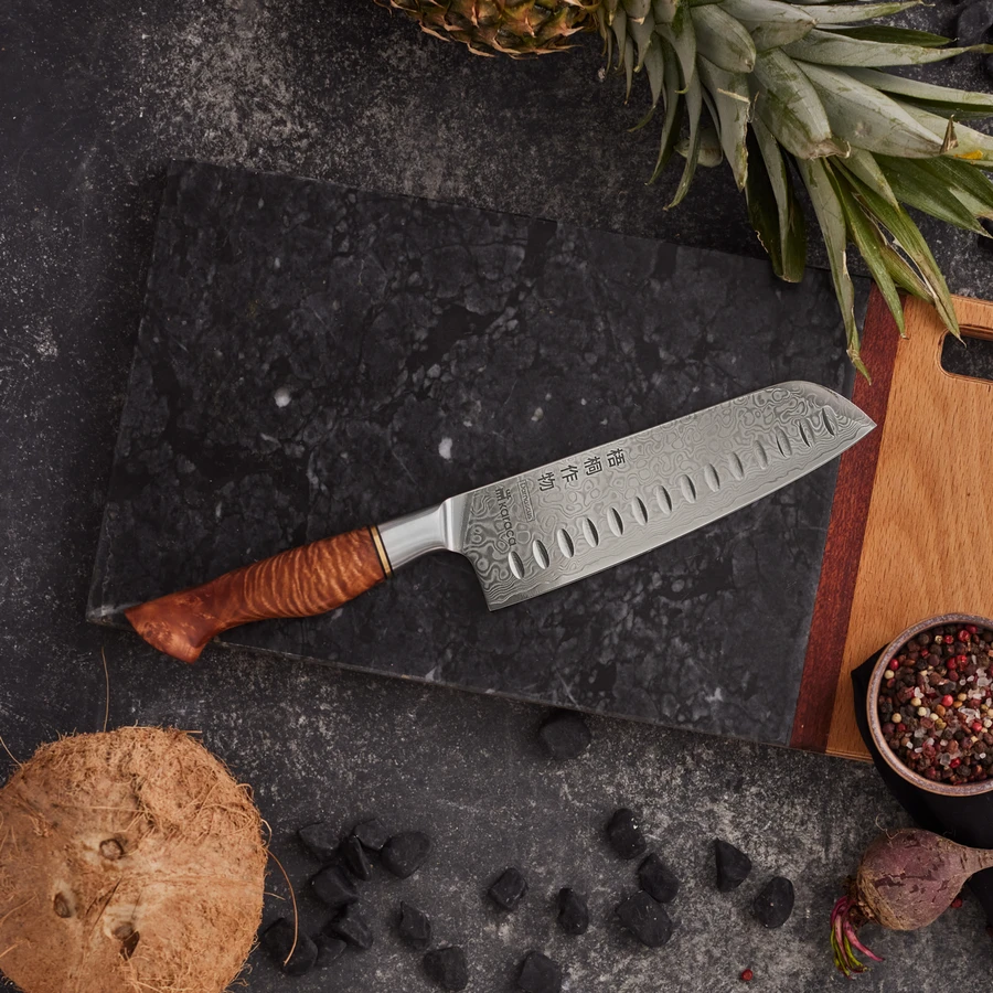 Karaca Virtuoso Rudis Damascus Santoku Bıçağı