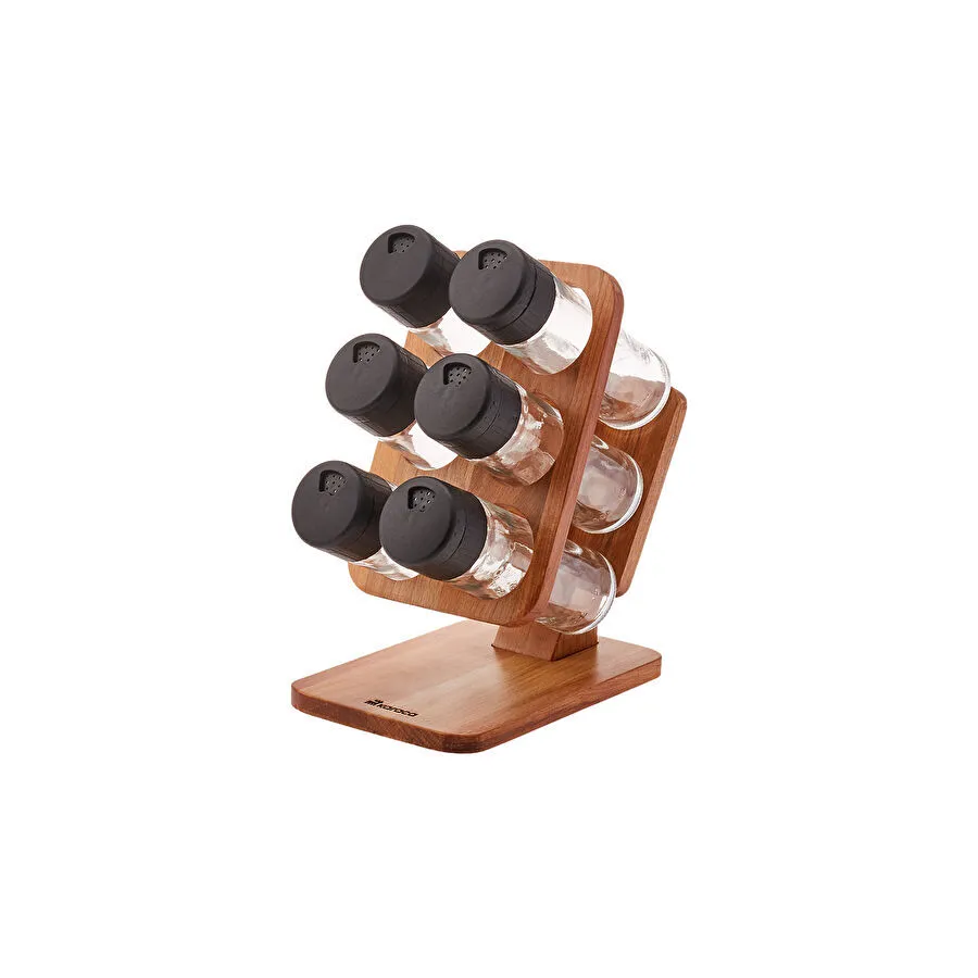 Karaca Koa 7 Parça Standlı Baharatlık/Baharat Takımı