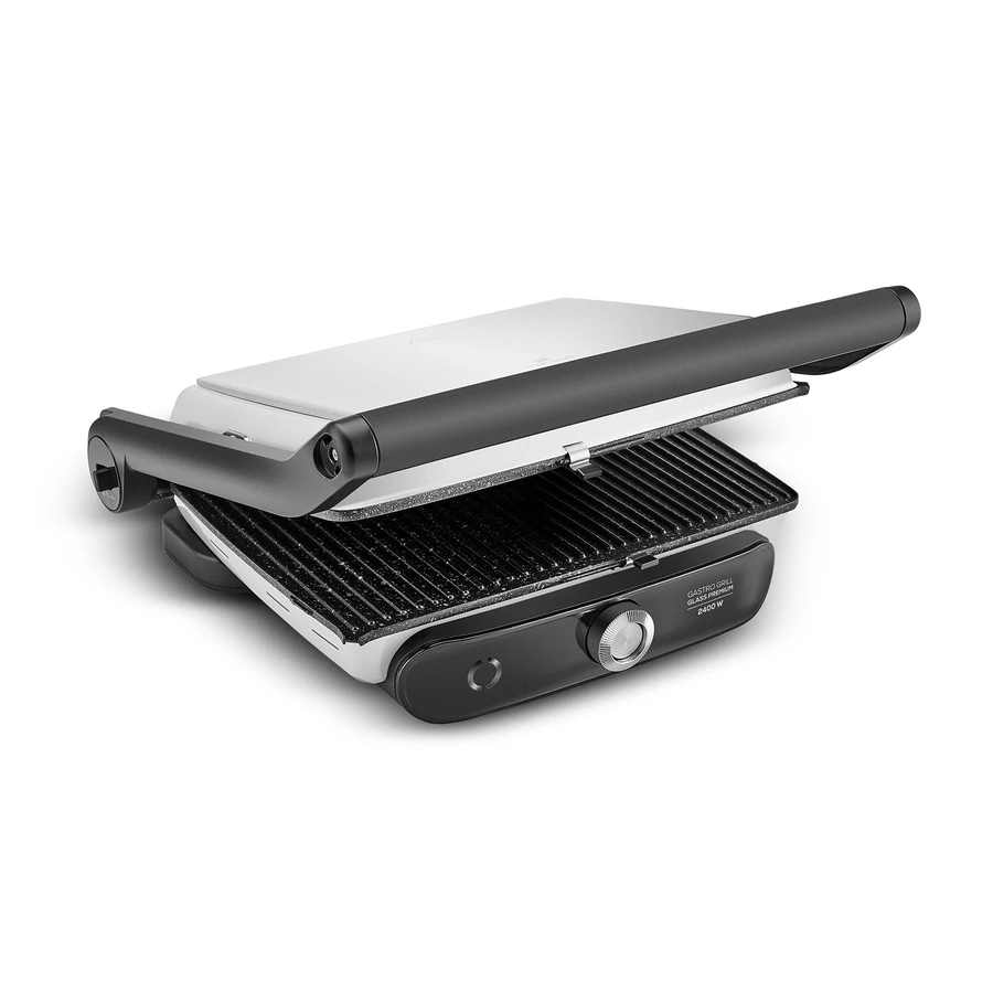 Karaca Gastro Grill Glass Premium 2400W Tost ve Izgara Makinesi Beyaz