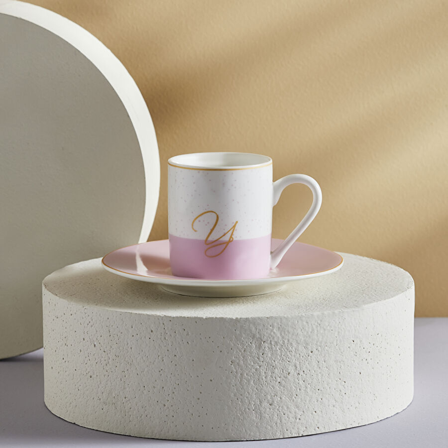 Karaca Y Harfli Tek Kişilik Porselen Kahve Fincanı 100 ml