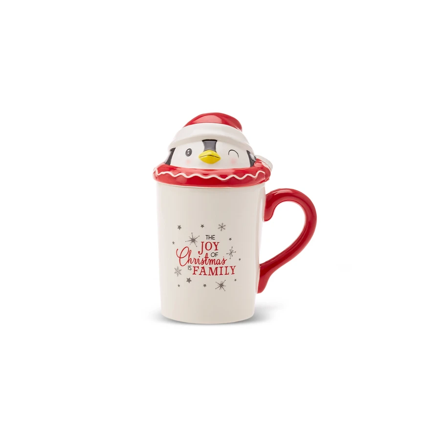 Karaca New Year Penguin Kapaklı Kupa/Mug 350 ml