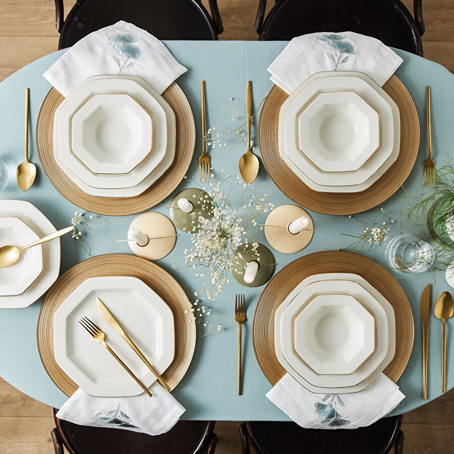 Karaca Lotus Porselen 12 Parça 4 Kişilik Yemek Takımı